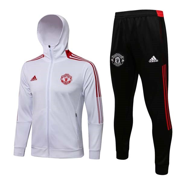 Felpa Cappuccio Manchester United 2022 Bianco